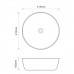 Раковина накладная Mixxus Premium ELLIPSE-0101 415х415х135mm (MP6531)