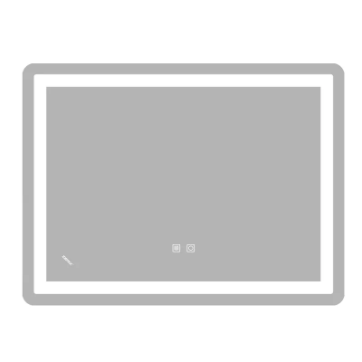 Зеркало Zerix Sansa MR01-80x60-REVERSE с LED Touch, Anti-fog, димером, регулятором яркости (ZX6049)