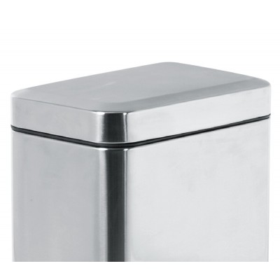 Мусорное ведро с плавным закрытием прямоугольное Zerix Sansa-TC0105 SS Color 5л (ZX5893)