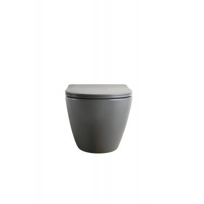 Унитаз подвесной Mixxus Premium ELLIPSE-0309-T1 GRAY 530x360x350mm система смыва TORNADO 1.0 (MP6655)
