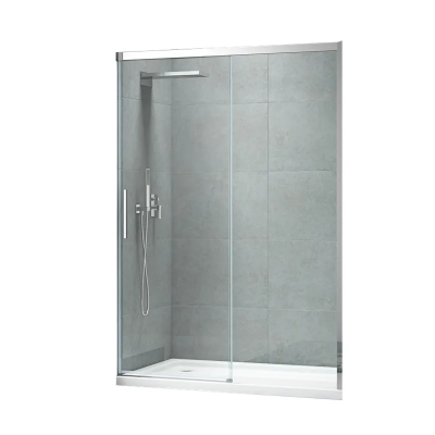 Дверь в нишу Koer SR SD05-120x200-TR-01 прозрачное стекло Easy Clean 6мм, хром (KR5405)