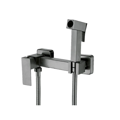 Смеситель настенный с гигиеническим душем Mixxus KUB-222 GRAPHITE (MI6846) Смеситель настенный с гигиеническим душем Mixxus KUB-222 GRAPHITE (MI6846)