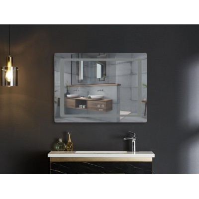 Зеркало Mixxus STYLE MR13-80x60-REVERSE с LED Touch, Anti-fog, димером, регулировкой яркости (MI6666)