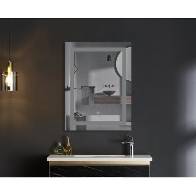 Зеркало Mixxus TALL MR08-80x60-REVERSE с LED Touch, Anti-fog, димером, регулировкой яркости (MI6659)
