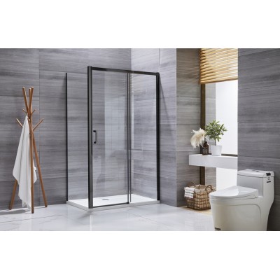 Душевая кабина без поддона Mixxus Premium DIVERSE SC03-100x80x195-TR Black прозрачное стекло 6мм (MI6866)