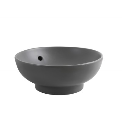 Раковина накладная Mixxus Premium TOPPER-0201 GRAY 410x410x165mm с переливом (MP6649)