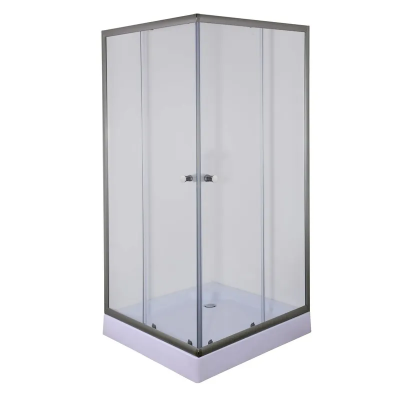 Душевая кабина с низким поддоном Mixxus CUBIC SCT01-90x90x195-TR GRAPHITE прозрачное стекло 4мм (MI6905)