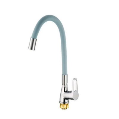 Смеситель для кухни Mixxus SOP4-045 Reflector Gray с серым силиконовым изливом (MI6489)