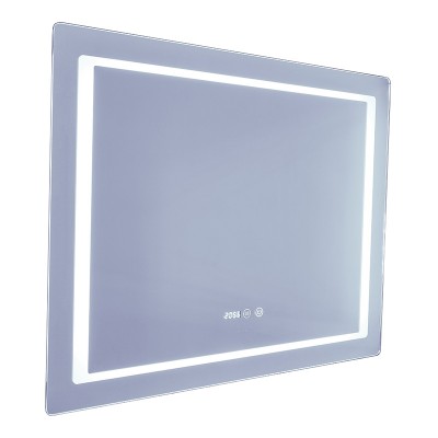 Зеркало Mixxus Style MR03-90x70 (часы, LED-подсветка, антизапотевание) (MI6007)