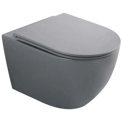 Унитаз подвесной Mixxus Premium ELLIPSE-0308-T3 GRAY 490x360x360mm система смыва TORNADO 3.0 (MP6654)