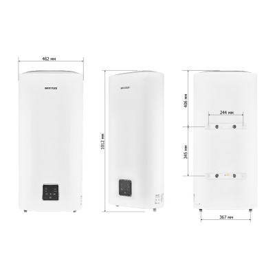 Водонагреватель накопительный MIXXUS EWH-09050 FLAT WET 50 л, мокрый тен 2 kW (WH0594)