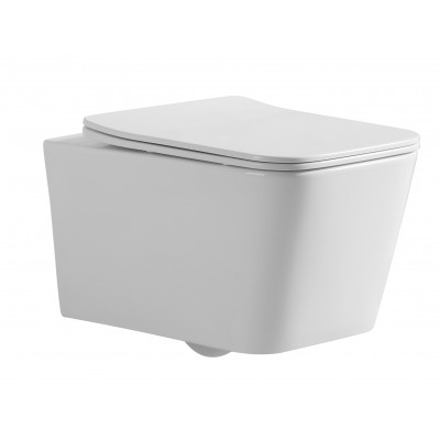 Унитаз подвесной Mixxus QUADRO-0304-R 520x360x365mm, система смыва RIMLESS (MI6707)