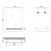Зеркало настенное Zerix SANSA MRZ05-700x850x105 прямоугольное с полкой (ZX5629)