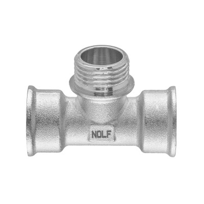 Тройник Nolf NFC.T06FMF-N-1/2''FMF никелированный (NF3098)