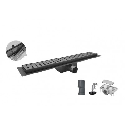 Душевой трап из нержавеющей стали SUS304 Koer FD35-70x600-Graphite (AC0658)