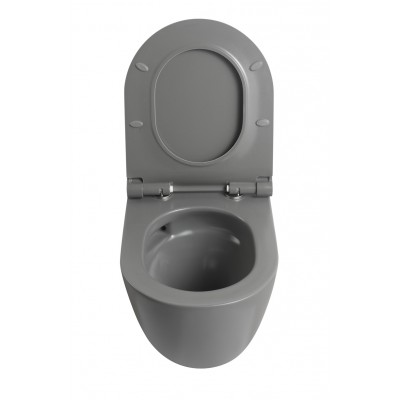 Унитаз подвесной Mixxus Premium ELLIPSE-0308-T3 GRAY 490x360x360mm система смыва TORNADO 3.0 (MP6654)