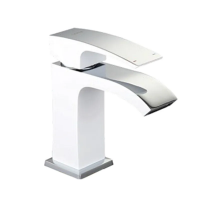 Смеситель для умывальника Koer KB-12007-04 (Цвет хром+белый) (KR5151) Смеситель для умывальника Koer KB-12007-04 (Цвет хром+белый) (KR5151)