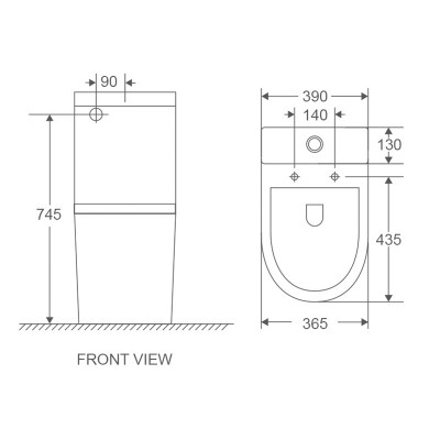 Унитаз-компакт Mixxus Premium Ellipse-0401-T1 630x390x840mm, система смыва TORNADO 1.0 (MP6467)