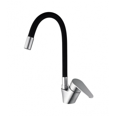 Смеситель для кухни Mixxus NEO-011 REFL.Black с силиконовым изливом (MI6558)