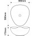 Раковина накладная Mixxus Premium WAVE-0103 MARBLE 380х380х170mm (MP6532)