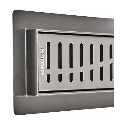 Душевой трап из нержавеющей стали SUS304 Koer FD35-70x500-Graphite (Цвет графит) (AC0657) Душевой трап из нержавеющей стали SUS304 Koer FD35-70x500-Graphite (Цвет графит) (AC0657)