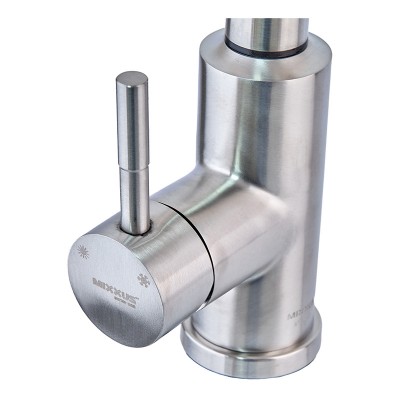 Смеситель для кухни сенсорный с выдвижной лейкой Mixxus LUX-014 Sensor (нержавеющая сталь) (MI6230)