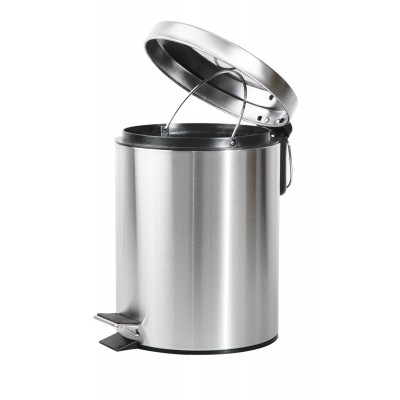 Мусорное ведро круглое Zerix Solo-TC0107 SS Color 7 л цвет нержавейка (ZX5899)