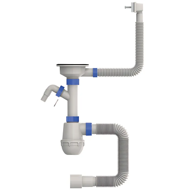 Сифон для кухни Mixxus SK-05-WH 3 1/2"x40 с пластиковой сеткой, отводом для стиральной машины, MI8193 Сифон для кухни Mixxus SK-05-WH 3 1/2"x40 с пластиковой сеткой, отводом для стиральной машины, MI8193