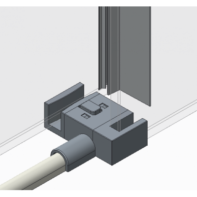 Дверь в нишу Koer SR SD01-120x200-TR-02 прозрачное стекло Easy Clean 8мм, никель (KR5379)