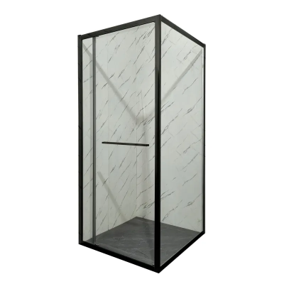 Душевая кабина без поддона Mixxus Premium Quadro SC01-90x90x195-TR Black прозрачное стекло 6мм (MI8292)