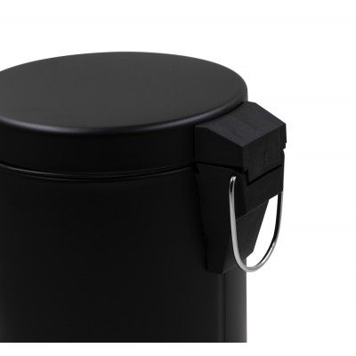 Мусорное ведро круглое Zerix Solo-TC0107 Black 7 л цвет черный (ZX5900)