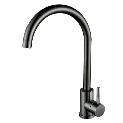 Смеситель для кухни из нержавеющей стали ZERIX LUX-011 GRAPHITE (цв. графит) (ZX4869)