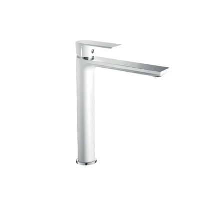 Смеситель для умывальника HAIBA ALEX 001 HIGH WHITE-CHROME (HB9564) Смеситель для умывальника HAIBA ALEX 001 HIGH WHITE-CHROME (HB9564)