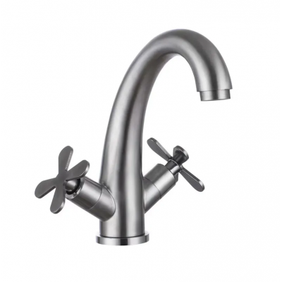 Смеситель для умывальника из нержавеющей стали ZERIX GTA-001-C (ZX5613) Смеситель для умывальника из нержавеющей стали ZERIX GTA-001-C (ZX5613)