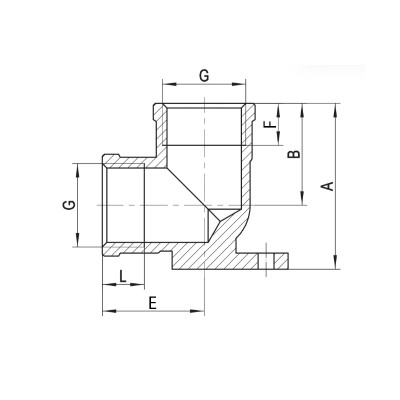 Водорозетка Koer KF.V06FF - 1/2" FF (KR3329) Водорозетка Koer KF.V06FF - 1/2" FF (KR3329)