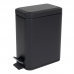 Мусорное ведро с плавным закрытием прямоугольное Zerix Sansa-TC0105 Black 5 л цвет черный (ZX5894)