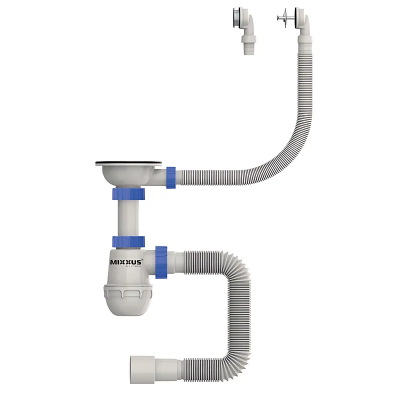 Сифон для кухни Mixxus SK-07-A 3 1/2"x40 с нерж.сеткой, гибким круг. переливом (MI8198) Сифон для кухни Mixxus SK-07-A 3 1/2"x40 с нерж.сеткой, гибким круг. переливом (MI8198)