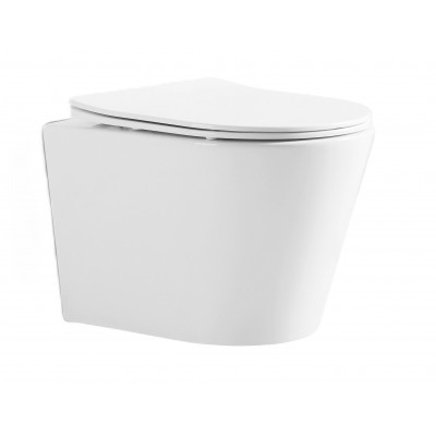 Унитаз подвесной Mixxus BEVEL-0302-R 520x360x365mm, система смыва RIMLESS (MI6709)
