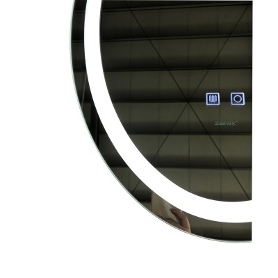 Зеркало Zerix Fusion MV01-50x70 с LED Touch, Anti-fog, димером, регулятором яркости (ZX6067)