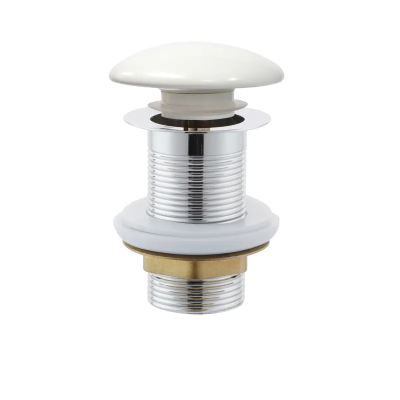 Донный клапан для раковины без перелива Mixxus POP-UP-09 WHITE Click-Clack, AC3567