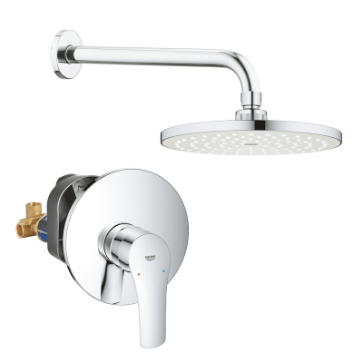 Душевая система с верхним душем Grohe Eurosmart UA33556003 (33556003+28576000+27541001) (UA33556003)