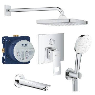 Душевая система скрытого монтажа для ванны Grohe Eurocube из Tempesta Cube 250 (UA26417SC0)
