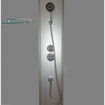 Бокс душевой без гидромассажа Mixxus STRONG SB01-90x90x215-FB SATIN с высоким поддоном (MI6884)