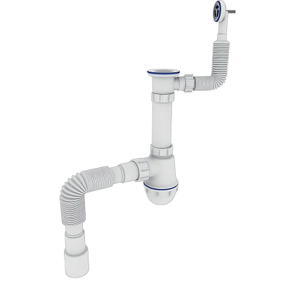 Сифон для кухни Zerix SK-04-В 1 1/2"x40 с резьбовым выпуском и круглым переливом (ZX5085) Сифон для кухни Zerix SK-04-В 1 1/2"x40 с резьбовым выпуском и круглым переливом (ZX5085)