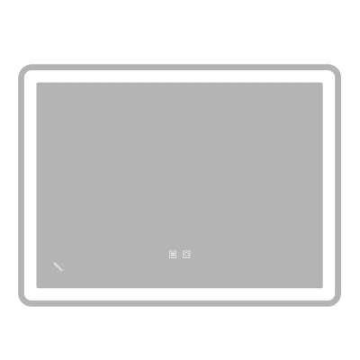 Зеркало Zerix Mirra MR05-70x50-REVERSE с LED Touch, Anti-fog, димером, регулятором яркости (ZX6055)