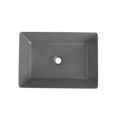 Раковина накладная Mixxus Premium QUADRO-0108 GRAY 550x390x145mm (MP6652)
