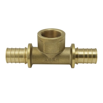 Тройник переходный с ВР Koer KA.T25-08F-25 - 25(3.5mm) x 3/4"F x 25(3.5mm) (KR4896)