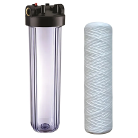 Колба фильтра для холодной воды Koer KV-32-1 ВВ20 (колба, картридж PPR нить) 8 атмосфер 1" (KR5450)