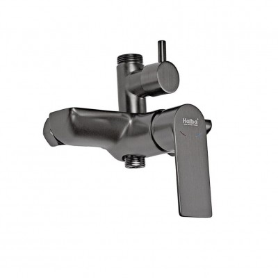 Душевая колонна со смесителем и удлинителем в комплекте Haiba Alex 003-J Graphite (HB3996)