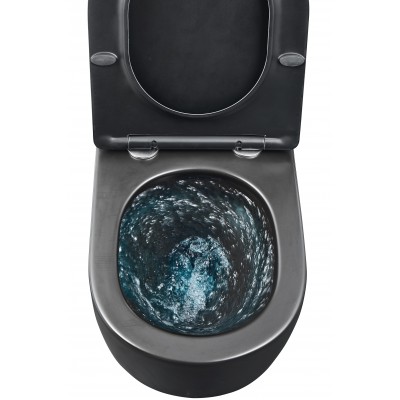 Унитаз подвесной Mixxus Premium ELLIPSE-0303-T3 BLACK 520х365х360mm, система смыва TORNADO (MP6591)